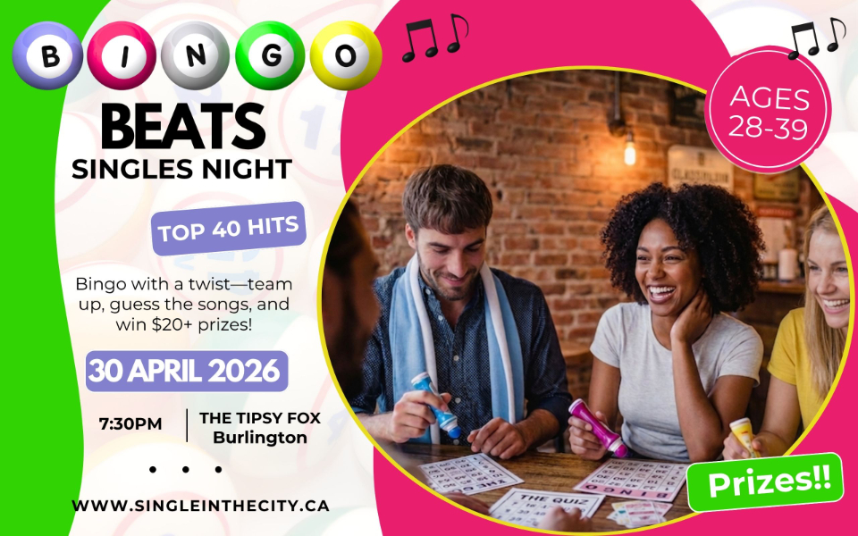 Bingo Beats Singles Night | Top 40 Hits | Burlington