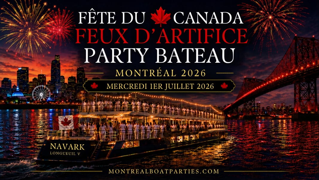 FÊTE DU CANADA FEUX D'ARTIFICE BATEAU MONTRÉAL 2026