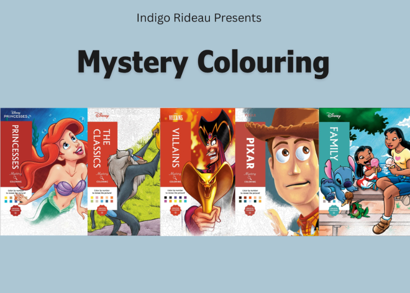 Indigo Rideau Mystery Colouring event